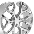 thumbnail image 5 of OE Wheels CV98B 24 Inch Rim Fits Silverado 1500 Snowflake Style 6x139.7 24x10 Chrome - Hollander 5668 (1), 5 of 5