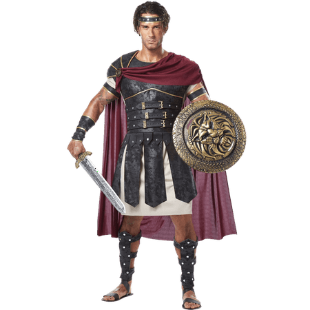 Mens Armored Roman Gladiator Costume, size: Small | Leather by Medieval