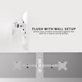 thumbnail image 6 of VIVO White Steel Telescoping Flush Wall Mount for Dual 21"-32" Computer Monitors, 6 of 8