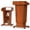 Brown, variant on MOOFI Wooden Podium Stand, 41-54.5 in Height Adjustable Lectern with Wheels, Crank Lift, Storage Shelf, Cherry Red