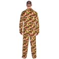 thumbnail image 3 of Men's Notch Collar Fleece Pajama Sets - Camouflage Medium, 3 of 6