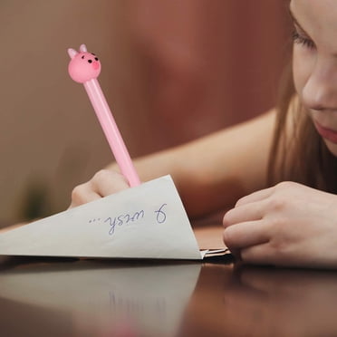 NSBELL 24PCS Cute Pig Writing Pens - Pink Pig Roller Kuwit