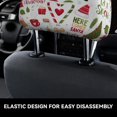 thumbnail image 4 of Naloa Snowflakes Santa Claus Print 2 PCS Car All-Inclusive Headrest Cover,Seat Headrest Cover Headrest Cover Protector for Most Car Models, 4 of 9