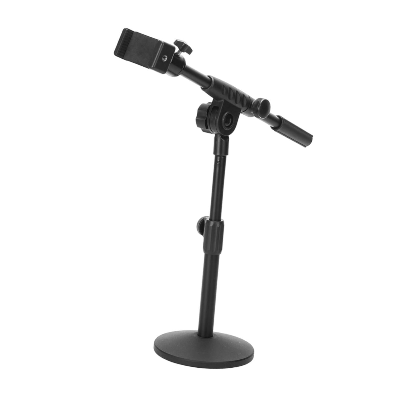 LeeQinersw Microphone Stand 12.60inch for Stage Studio Concert Performances Home Office Phone clip