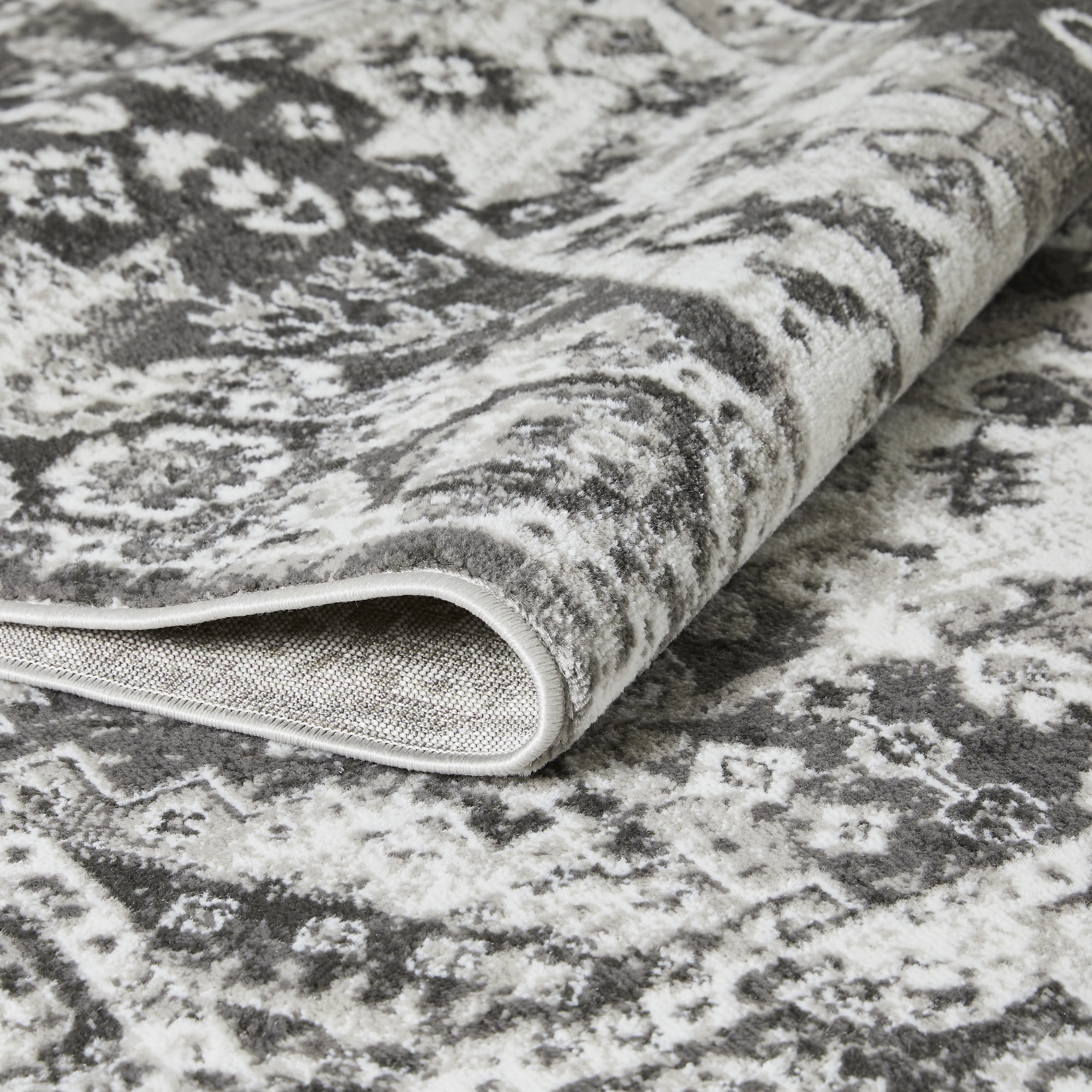 Loomaknoti Rhane Adleigh 4' x 6' Gray Oriental Indoor Area Rug