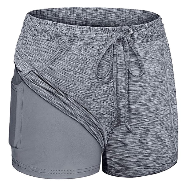 Labakihah gym shorts women Women's Run Elastic Wasit Workout Shorts