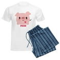 thumbnail image 6 of CafePress - Kawaii I Love Pigs Men's Light Pajamas - Men's Light Loose Fit Cotton Pajama Set, 6 of 7
