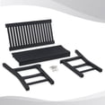 thumbnail image 4 of Psilvam Garden Bench, 2-Person Poly Lumber Patio Bench, All-Weather Outdoor Bench That Never Rot, Memorial Bench, Suit for Garden, Porch and Park (Black), 4 of 13