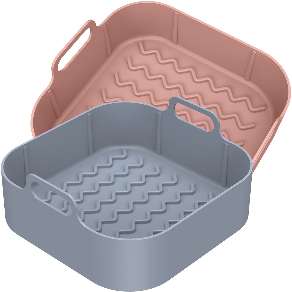 Airfryer Silicone Basket Square Silicone Tray for Airfryer Easy Clean Dish  Liner Pizza Plate Grill Pan Mat Air Fryer – the best products in the Joom  Geek online store