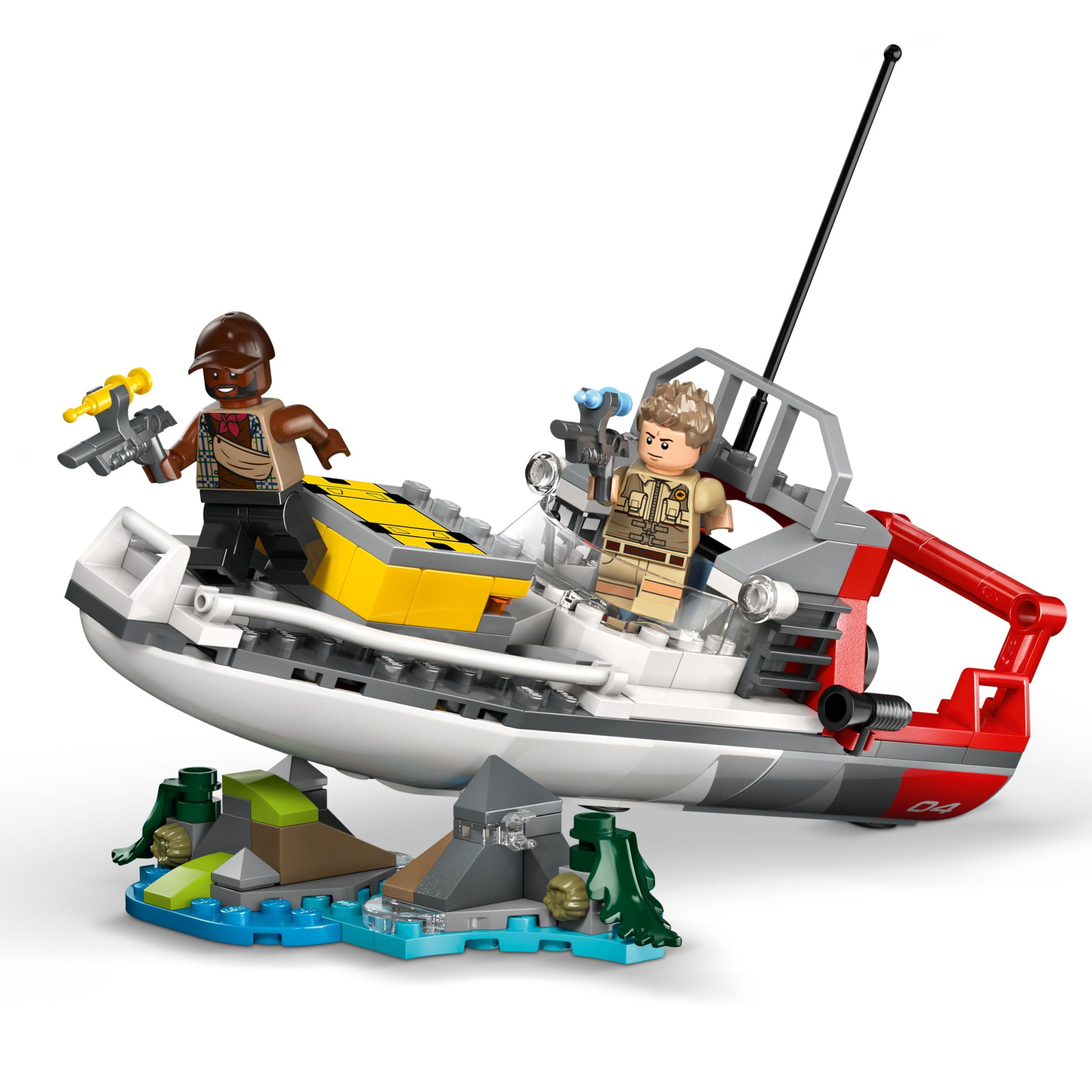 LEGO Jurassic World Mission du Bateau Mosasaure en Briques. Ensemble de Jouet de Dinosaures 76974