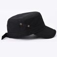 thumbnail image 3 of Holzkary Flat Caps Hats for Men 2025 Trendy Mens Fashion Casual Cotton Flat Top Sunshade Washing Hat Hiking Hat Hat Black One Size, 3 of 5