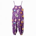 thumbnail image 6 of mgoYE Girls Overalls Girls Sleeveless Jumpsuit One-Piece Romper Outfit for Girl Toddler and Kid(Purple,1-2 Years), 6 of 6