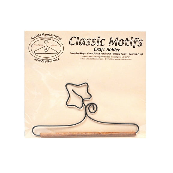 Classic Motifs Ivy And Scroll 6 Inch Fabric Holder With Dowel