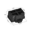 thumbnail image 2 of Silicone Ethernet Hub Port RJ45 Anti-Dust Stopper Cap Cover Black 5 pcs, 2 of 4
