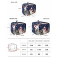 thumbnail image 3 of Fsddascl Navy Blue Christmas Snowman Toaster Cover 2 Slice, Small Kitchen Appliance Covers, Xmas Tree Elk Balls Snowflake Toaster Oven Cover with Loop, Bread Machine Cover Polyester Dust Cover, 3 of 5