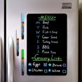 thumbnail image 2 of CUHIOY Tableau Effaçable Magnétique Noir pour Réfrigérateur, Tableau Noir 17x11"Frigo, Tableau Effaçable pour Bloc-Notes,, 2 of 5