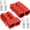 2 PCS Red, variant on chasenew 50A-600V Battery Quick Connect/Disconnect with 7/8/10/12 AWG, 4 PCS Jumper Cable Plug Connector, Compatible with Anderson Connector for Rescue Winch, Motor Recovery (Gray with Cover)