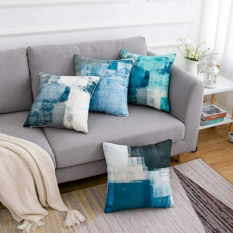 Buy 4-Pack Bed Couch Sofa Pillows -Indoor Decorative Cushion