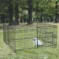 thumbnail image 2 of Yaheetech 8 Panel Metal Foldable Playpen For Puppy Indoor/Outdoor, Black, 2 of 8