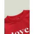 thumbnail image 5 of Toddler Baby Girl Boy Valentine's Day Outfit Crewneck Sweatshirt Long Sleeve Sweater Shirt Spring Pullover Tops, 5 of 7