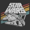 thumbnail image 2 of Mens Star Wars Retro 77 Millennium Falcon Stripes T Shirt, 2 of 5