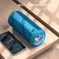 thumbnail image 5 of Ortizan Altavoces Bluetooth portátiles, altavoz inalámbrico impermeable IPX7 para exteriores con sonido estéreo fuerte de 24 W y Bluetooth 5.3, graves profundos, luces RGB, emparejamiento dual, tiempo, 5 of 5