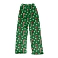 thumbnail image 5 of WTOBBY Women's Winter Plaid Pants Full Length Long Trousers with Christmas Print for Sports and Casual Wear in Cold Seasons,Dark Green L, 5 of 6