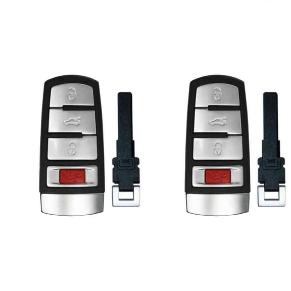 Replacement Smart Key Fob for Volkswagen Passat 2010 FCC NBG009066T 2AOKM-VN1 Part Number 3C0 959 752 HLO 3C0 959 752 BB Pack of 2