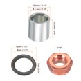 thumbnail image 2 of Uxcell Skateboard Truck Hardware Kit, Skateboard Truck Lock Nuts Axle Washers Spacer Speed Rings Set, Silver Black Red, 2 of 5