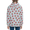 thumbnail image 6 of Picia Hand Drawn Strawberry for Boys Fashion Full-zip Hoodies & Sweatshirts with Kangaroo Pocket,Zip-up Hooded Sweatshirt for Kid, Moisture Wicking & Breathable-Small, 6 of 6