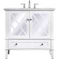 thumbnail image 5 of Elegant Lighting Vf30236 Luxe 36" Free Standing Single Basin Vanity Set - White, 5 of 16