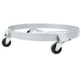 thumbnail image 6 of 4Pcs Drum Dolly for 55 Gallon Drums,Barrel Dolly with 4 Swivel Caster Wheels, Heavy Duty Steel Frame Drum Cart with Brake for Workshops, Factories, Warehouses, 6 of 10