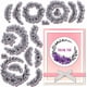 thumbnail image 1 of Sello de goma con forma de corona de rosas, 8,7 x 7 pulgadas, para decorar esquinas, sellos de goma EVA, sellos de relieve, 1 of 9