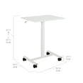 thumbnail image 3 of Seville Classics airLIFT® Height Adjustable Mobile Rolling Laptop Cart Desk, White, 3 of 6