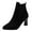 Black Ankle Boots, variant on hopeusnice Women's Ankle Boots Pointed Toe Suede Block Heel Booties Elastic Side Zipper Comfortable Dress Boots Fall Winter Shoes Black 36