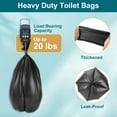 thumbnail image 3 of HK 80 Counts Portable Toilet Liner Bags, Compostable Bags for Outdoor Indoor Camping Car Travel, 65 * 65 CM, 12 Gal, 3 of 7