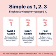 LUVENA Feminine Rinse pH Balanced, Paraben-Free Feminine Wash, Twin Pack, 6 fl oz