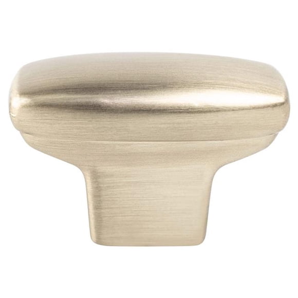 Berenson 9184-10CZ-P Transitional Advantage One Champagne Rounded Rectangle Knob