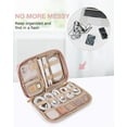 thumbnail image 3 of BAGSMART Electronics and Cable Organizer Travel Case for Phone, SD Card, Accessories Pink, Compact Tech Storage Bag, 3 of 4