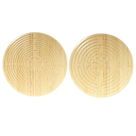 Finger Labyrinth - 12.5" - Double-Sided Chartres Style - Natural - 10 Units