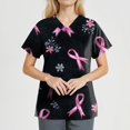 thumbnail image 3 of NAMTYQX Scrub Shirts for Women Trendy V Neck Loose Scrub Tops Women Multicolor Size 4XL, 3 of 4