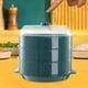 thumbnail image 1 of Vaporera redonda para microondas, utensilios de cocina, olla de cocina, tapa transparente, plato, contenedor de comida para pescado, verduras caseras, , perfecl Vaporizador de microondas, 1 of 8