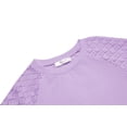 thumbnail image 6 of Arshiner Girls Shirts Lace Raglan Long Sleeves Crewneck Casual Soft Kids Blouse Tee Tops, 6 of 6