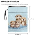 thumbnail image 6 of HELLHERO Polyester Fabric Book Sleeve Protector Pouch Classic Otter Bible Covers Retro Textbook Classroom Students Office Bible or Book Book Lovers Gifts, 6 of 6