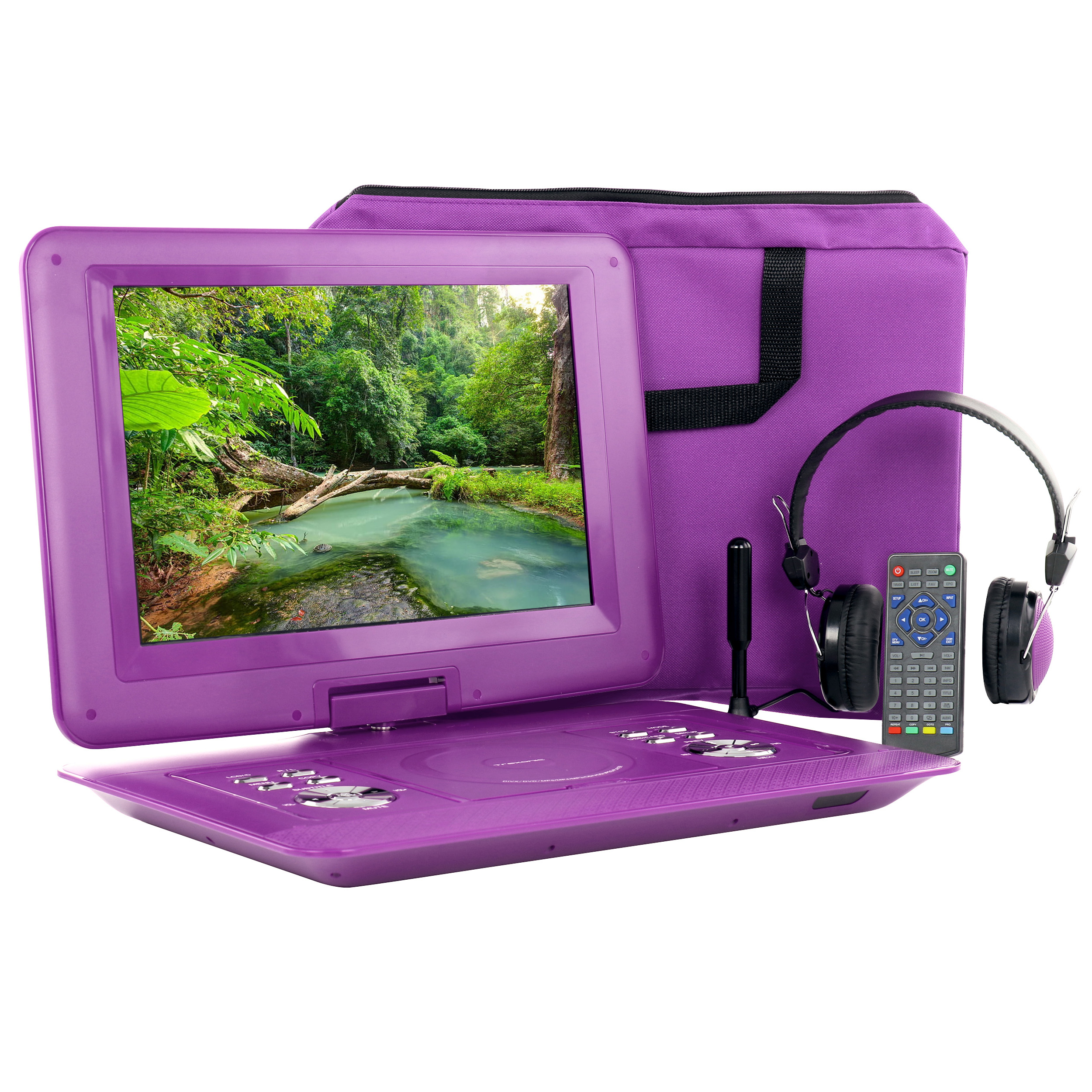 Trexonic 14.1 Inch Portable DVD Player with Swivel TFTLCD Screen and