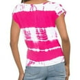 thumbnail image 2 of Lucky Brand Women's Ultra Soft Lightweight Cotton Blend Tie-Dye Print Twist Front T-Shirt Top, 2 of 2