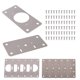 thumbnail image 4 of Kit de ReparacióN Bisagras Paquete 12: Placa Puertas Gabinetes, FijacióN para Armarios Cocina,, 4 of 5