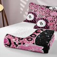 thumbnail image 4 of Erosebridal 8 Ball Twin Quilt Set Girly Twin Coverlet Set, Hot Pink 2-Piece 1 Bedspread and 1 Pillowcase, 4 of 7
