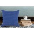 thumbnail image 3 of Ox Bay Tatum 20" x 20" Blue Solid Cotton Adult Decorative Throw Pillow, 3 of 11