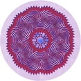 thumbnail image 1 of Ahgly Company Machine Washable Indoor Round Transitional Medium Violet Red Pink Area Rugs, 5' Round, 1 of 7